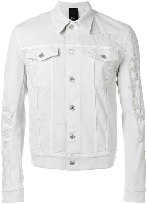 dior white jacket mens|christian dior men denim jacket.